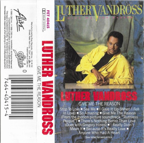 Luther Vandross — Give Me the Reason cover