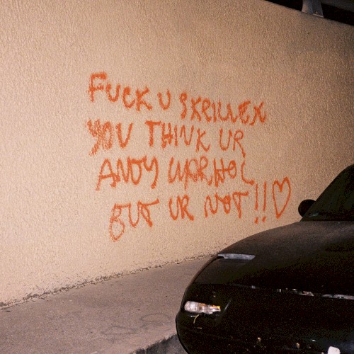 Skrillex — F*CK U SKRILLEX YOU THINK UR ANDY WARHOL BUT UR NOT!! <3 cover